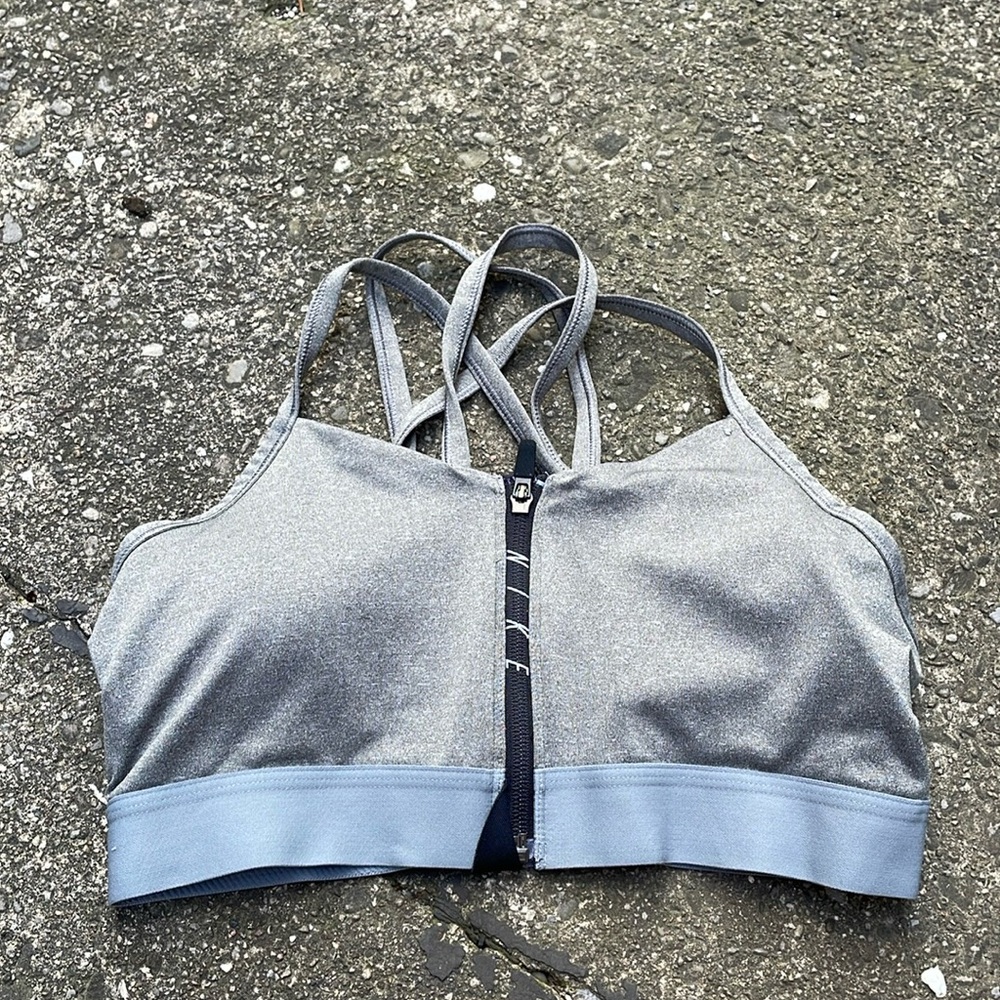 Nike zipper bra